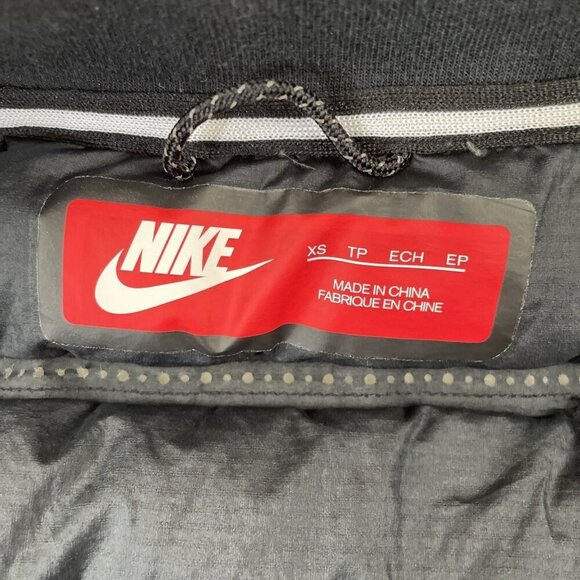 Nike Tech Fleece Jacket Women’s XS Aeroloft Down Puffer Moto Black 800 Fill - Picture 5 of 11